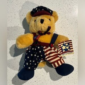 Soft Expressions American Patriotic Plush Boy Vintage